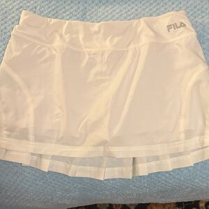 Fila Classic White Pleated Skirt
